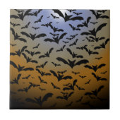 Ik ben Batty gegaan voor Black Bats &  Moonlight Tegeltje (Voorkant)