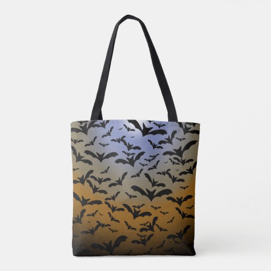 Ik ben Batty gegaan voor Black Bats &  Moonlight Tote Bag (Achterkant)