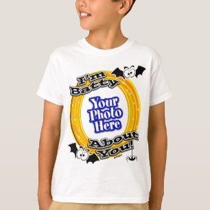 Ik ben Batty over je gekke ogen foto wit T-shirt