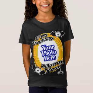 Ik ben Batty over je gekke ogen foto zwart T-shirt