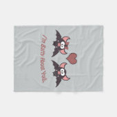 Ik ben Batty over jou. Fleece Deken (Voorkant (Horizontaal))