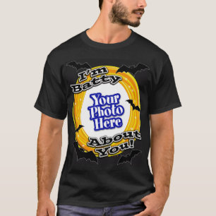 Ik ben Batty over jou Foto Enge vleermuizen Zwart T-shirt