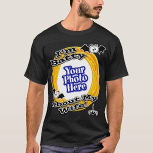 Ik ben Batty over mijn vrouw Foto Zwart T-shirt