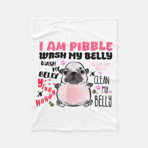Ik ben Bble Was Mijn Buik Bble Meme Grappige Hond Fleece Deken
