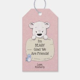Ik ben BEAR-lijk blij dat we vrienden zijn Valenti Cadeaulabel