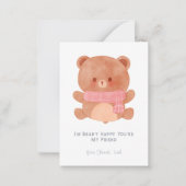 Ik ben Beary blij dat je mijn vriend bent School V Notitiekaartje (Voorkant)