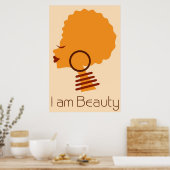 Ik ben Beauty Natural Hair Poster (Keuken)