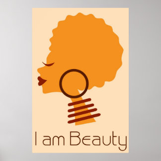 Ik ben Beauty Natural Hair Poster