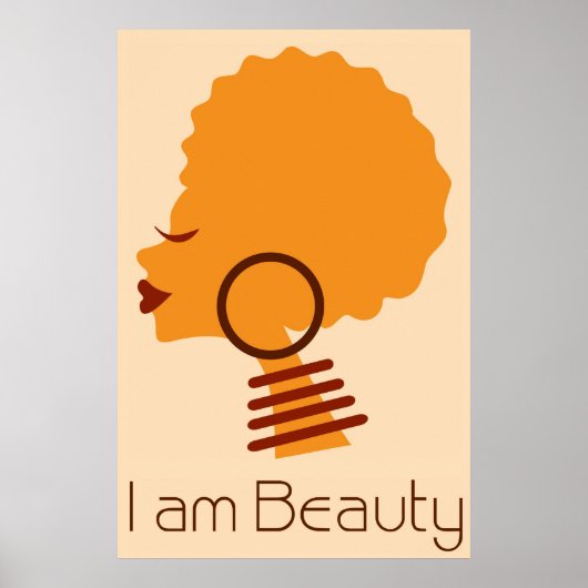 Ik ben Beauty Natural Hair Poster (Voorkant)
