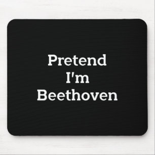 Ik ben Beethoven Costume Funny Music Halowee Muismat