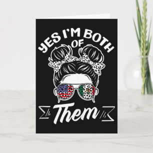 Ik ben beide amerikaans mexicaanse erfgoed tanktop kaart