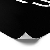 Ik ben bekend om de schimmelloze pun Dark BG Poster (Hoek)