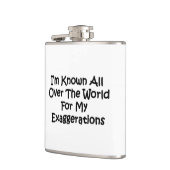 Ik ben bekend over de hele wereld heupfles (Links)