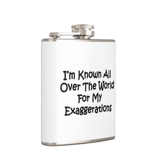 Ik ben bekend over de hele wereld heupfles (Rechts)