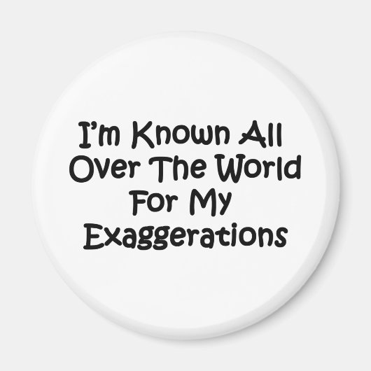 Ik ben bekend over de hele wereld magneet (Voorkant)