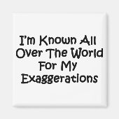 Ik ben bekend over de hele wereld magneet (Voorkant)