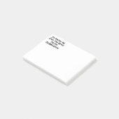 Ik ben bekend over de hele wereld post-it® notes (Schuin)