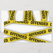 Ik ben beledigd politie tape niet kruisen (Voorkant / Achterkant)