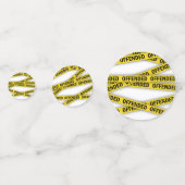 Ik ben beledigd politie tape niet kruisen confetti (Achterkanten)