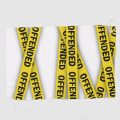 Ik ben beledigd politie tape niet kruisen golfhanddoek (Horizontaal)