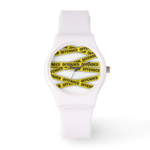 Ik ben beledigd politie tape niet kruisen horloge