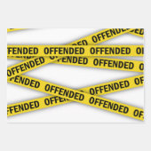 Ik ben beledigd politie tape niet kruisen inpakpapier vel (Voorkant 3)