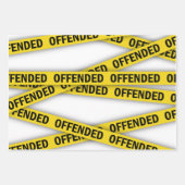 Ik ben beledigd politie tape niet kruisen inpakpapier vel (Voorkant 2)