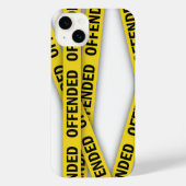 Ik ben beledigd politie tape niet kruisen iPhone hoesje (Achterkant)