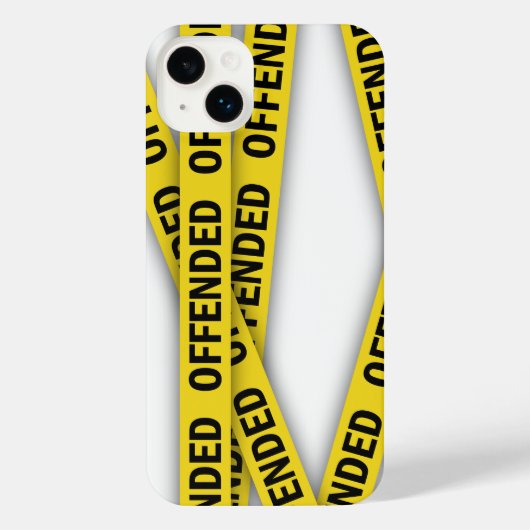 Ik ben beledigd politie tape niet kruisen iPhone hoesje (Achterkant)