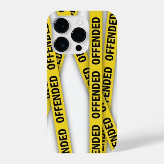 Ik ben beledigd politie tape niet kruisen iPhone hoesje (Achterkant)