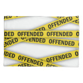 Ik ben beledigd politie tape niet kruisen kussensloop (Achterkant-Links)