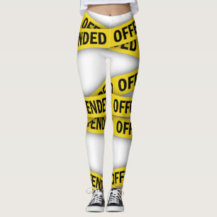Ik ben beledigd politie tape niet kruisen leggings