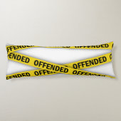 Ik ben beledigd politie tape niet kruisen lichaamskussen (Achterkant)