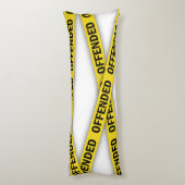 Ik ben beledigd politie tape niet kruisen lichaamskussen (Achterkant (Verticaal))