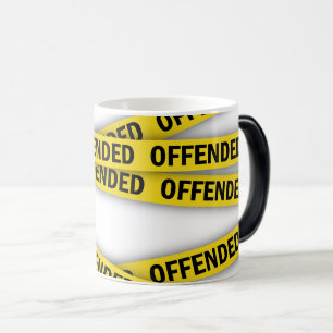 Ik ben beledigd politie tape niet kruisen magische mok