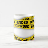 Ik ben beledigd politie tape niet kruisen magische mok (Center)