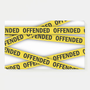 Ik ben beledigd politie tape niet kruisen post-it® notes