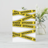 Ik ben beledigd politie tape niet kruisen save the date (Staand voorkant)