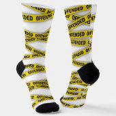 Ik ben beledigd politie tape niet kruisen sokken (Gebogen)