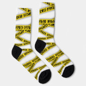 Ik ben beledigd politie tape niet kruisen sokken (Rechts)