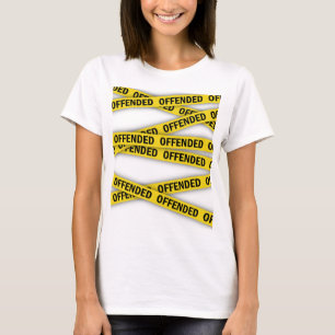 Ik ben beledigd politie tape niet kruisen t-shirt