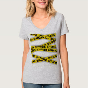 Ik ben beledigd politie tape niet kruisen t-shirt