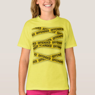 Ik ben beledigd politie tape niet kruisen t-shirt
