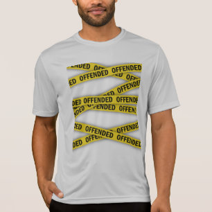 Ik ben beledigd politie tape niet kruisen t-shirt