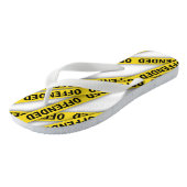 Ik ben beledigd politie tape niet kruisen teenslippers (Schuin)