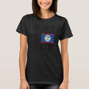 Ik ben Belizean Flag Belize Heritage Belizean Root T-shirt