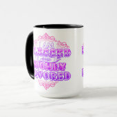 Ik ben benadeeld en zeer favoriete koffie-Mok - v2 Mok (Voorkant links)