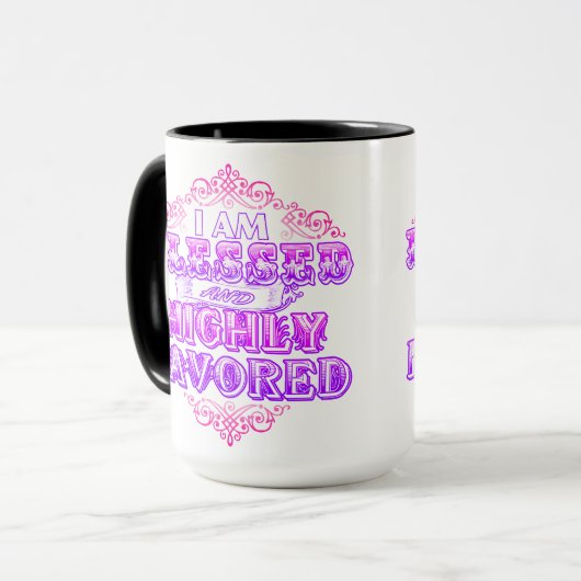 Ik ben benadeeld en zeer favoriete koffie-Mok - v2 Mok (Voorkant links)