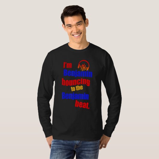 Ik ben Benjamin Bouncing naar de Benjamin T-shirt (Voorkant volledig)