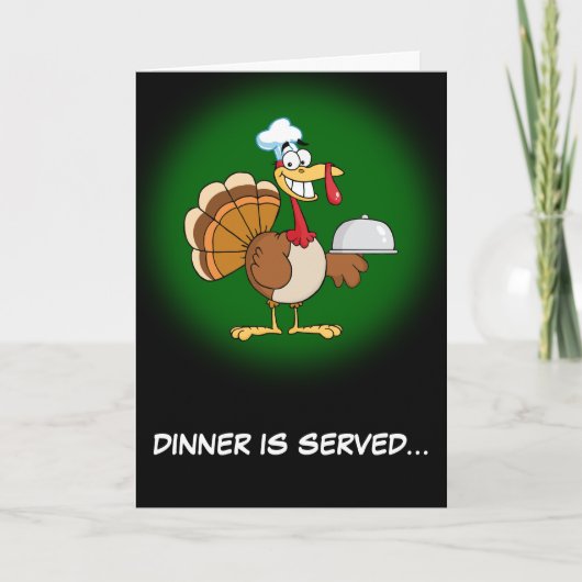Ik ben Bereid om het Diner van de Thanksgiving te Feestdagen Kaart (Voorkant)